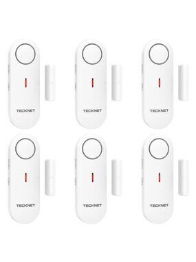Door & Window Alarms 6-Pack – Safety Alarm & Chime, Adjustable Volume